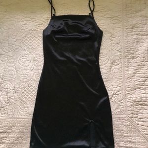 Black mini dress